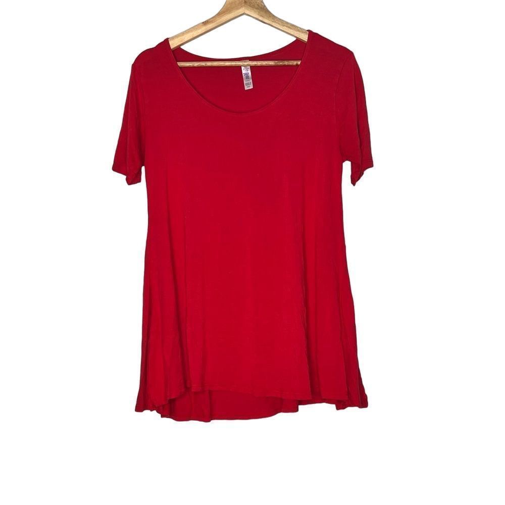 Lularoe Red Babydoll Tee
